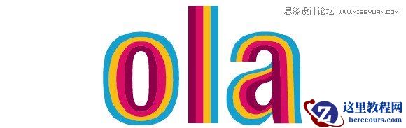 Illustrator制作漂亮的线条效果文字