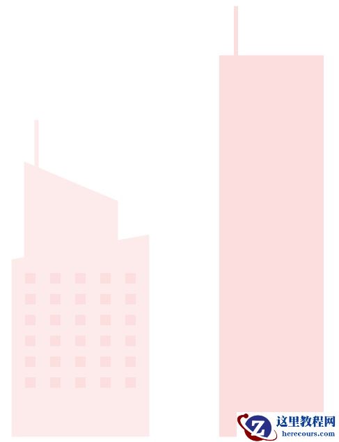 Illustrator绘制卡通风格的城市建筑插画