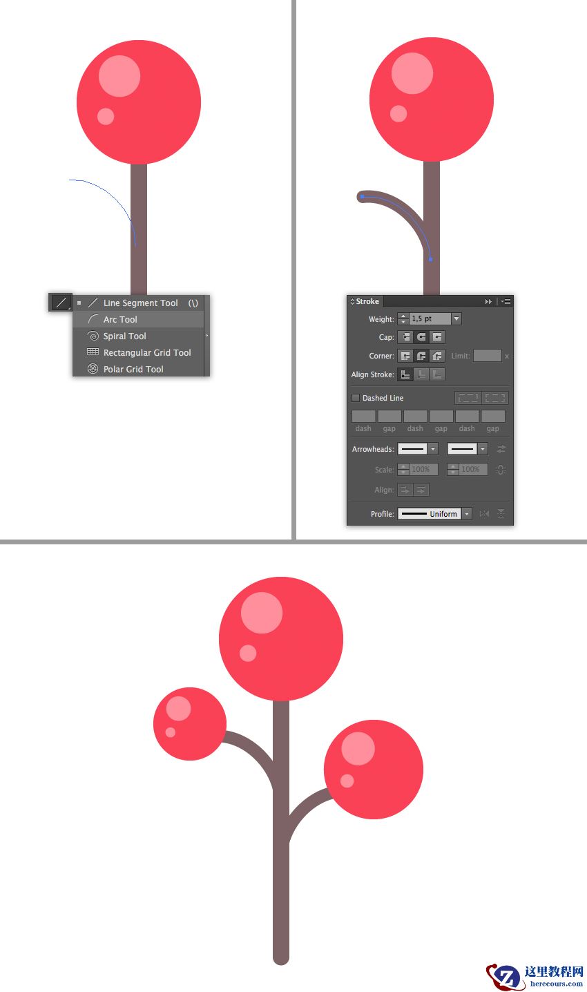 Illustrator绘制扁平化风格的小清新图标