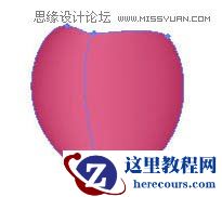 Illustrator使用渐变网格绘制逼真的红苹果
