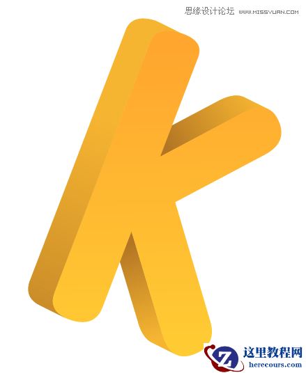 Illustrator制作可爱的清爽立体字教程