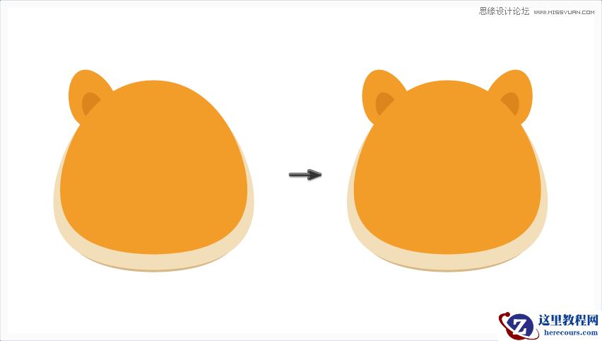 Illustrator绘制卡通可爱的小老虎教程