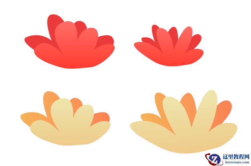 Illustrator绘制矢量风格的花丛文字效果