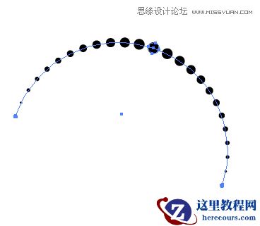 Illustrator制作点状扩散漩涡形状