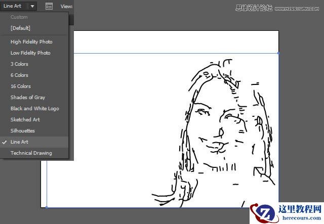 Illustrator调出人物照片质感的黑白效果