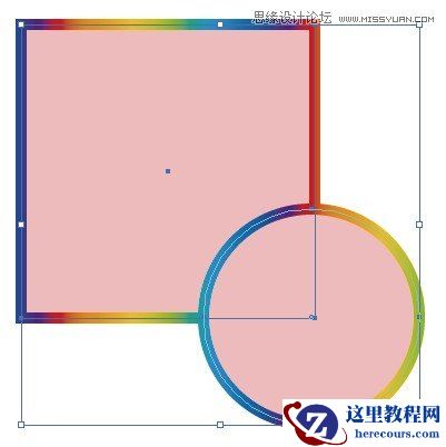 Illustrator给没有转换为轮廓的描边添加渐变