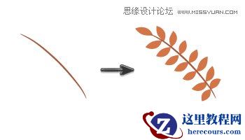 Illustrator绘制复古典雅风格的花朵花藤