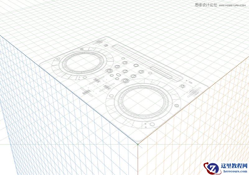 Illustrator巧用透视网格工具绘制立体图形