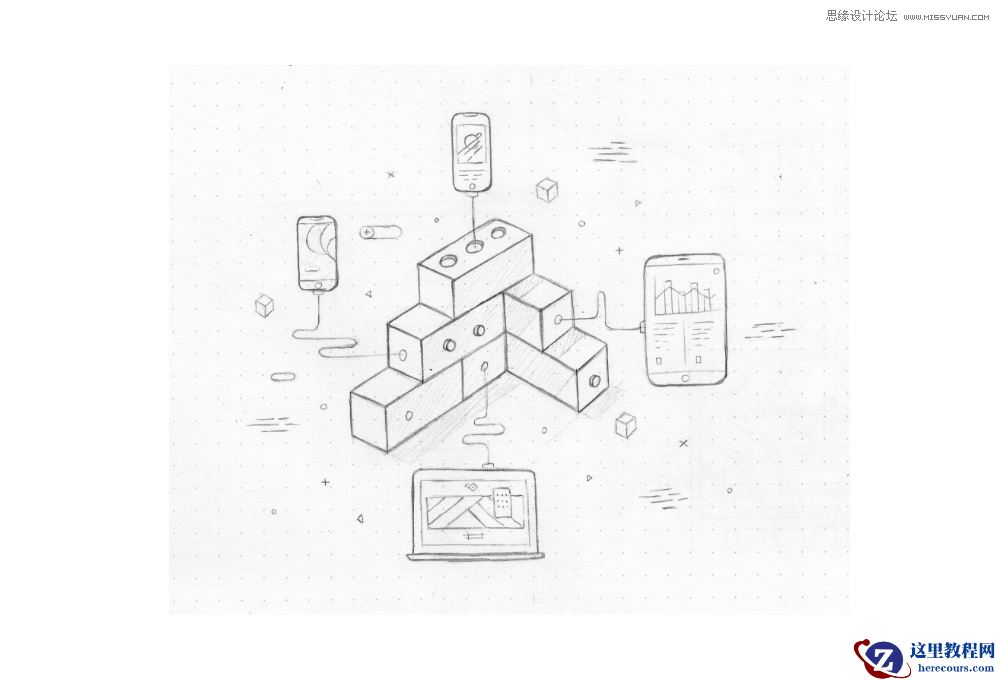 扁平化海报:用AI制作线性风格的插画海报
