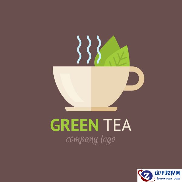 Illustrator绘制扁平化风格的茶杯效果图