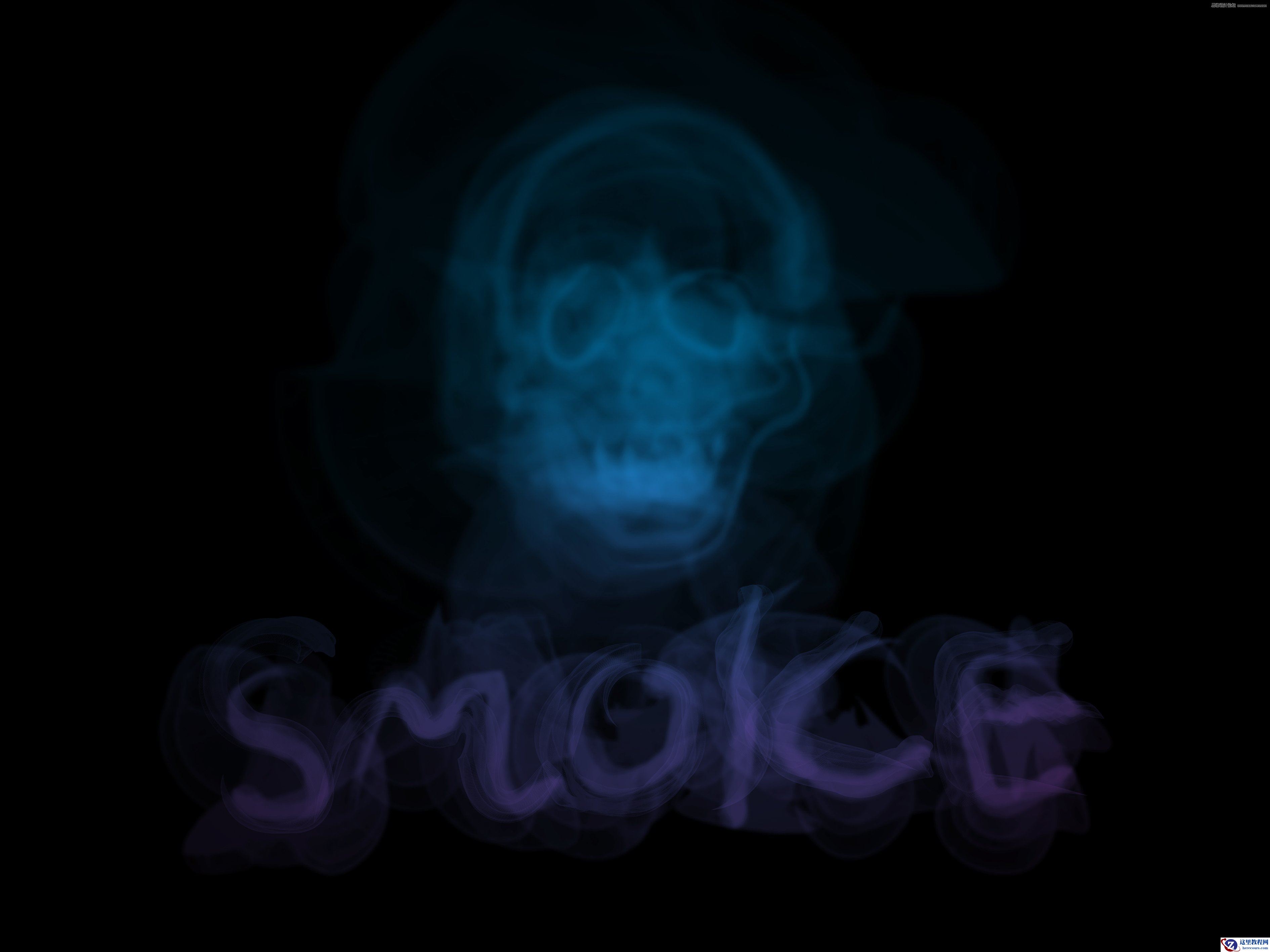 Illustrator制作恐怖氛围的烟雾艺术系教程