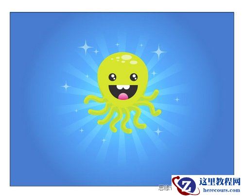 Illustrator绘制超喜感小章鱼教程