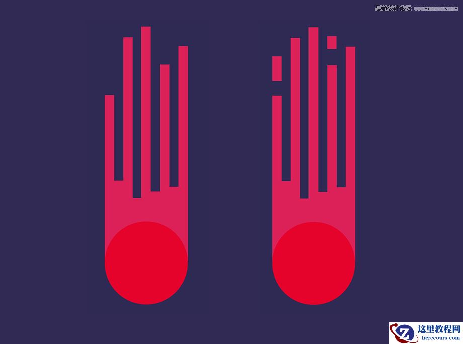 Illustrator绘制创意的太空流星插画效果