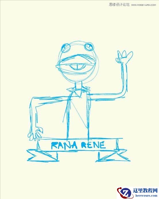 Illustrator绘制萌萌的青蛙柯密特图标