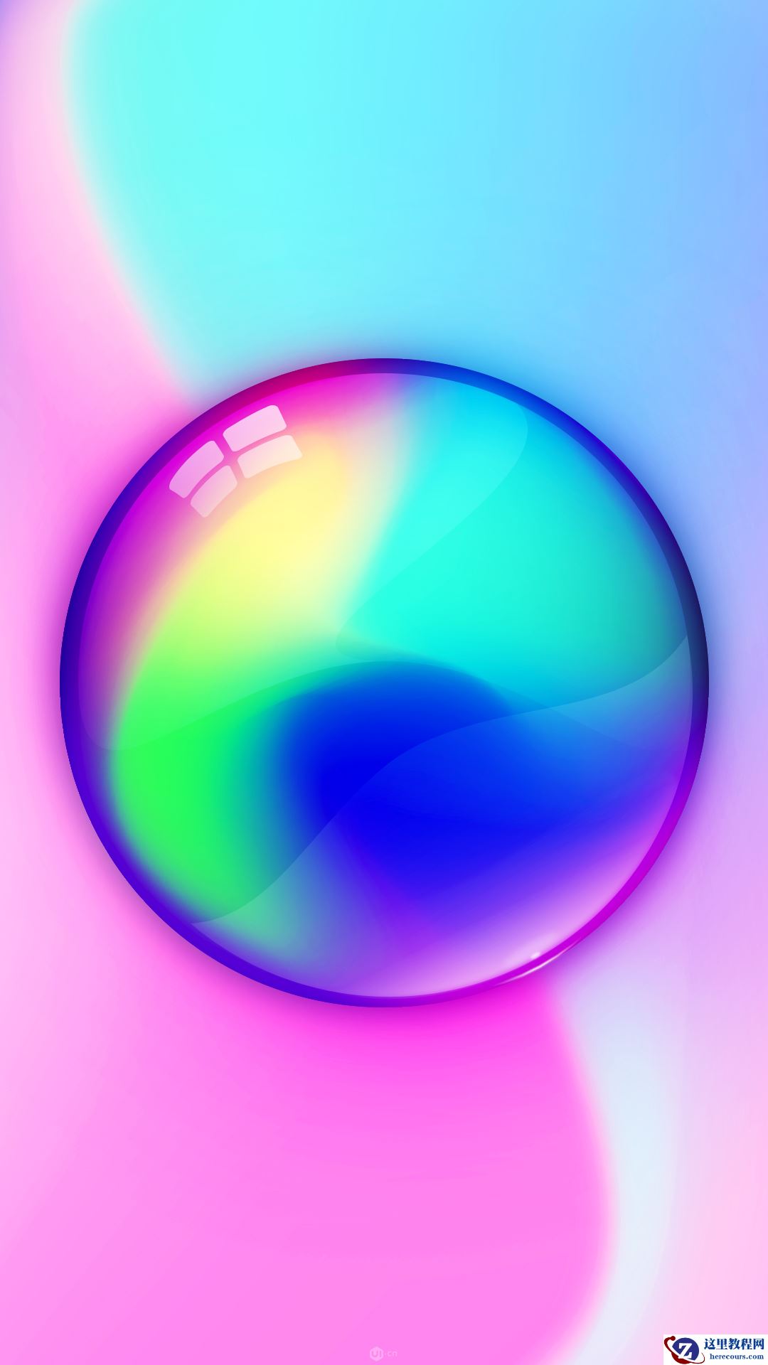 Illustrator网格工具制作不规则渐变色壁纸