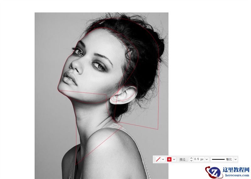 Illustrator绘制矢量风格的人像绘画教程