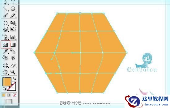 Illustrator教程：网格运用制作唯美梦里花开图案