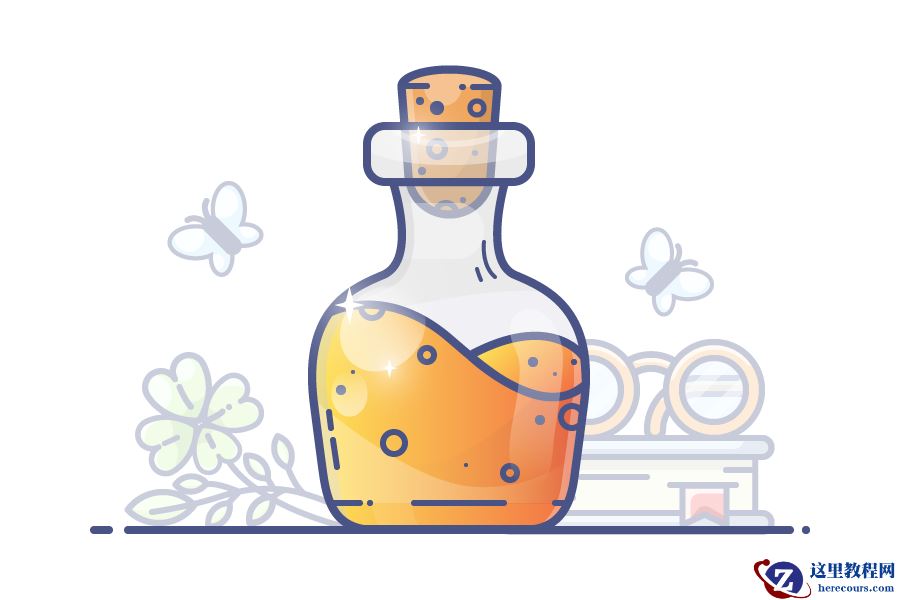 Illustrator绘制卡通风格的运气药水瓶子