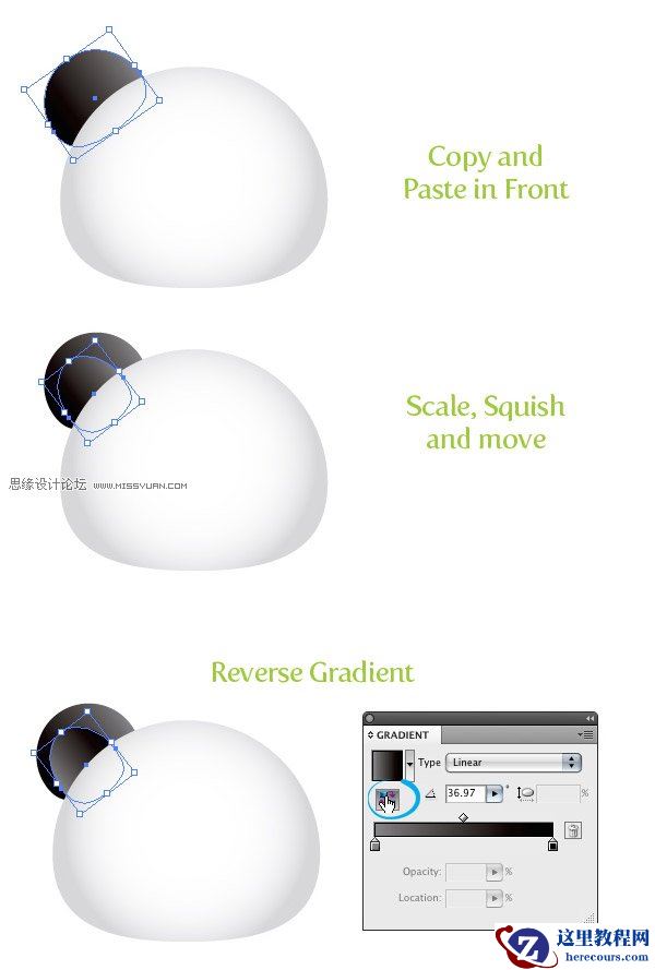 Illustrator创建可爱的熊猫宝宝头像图标