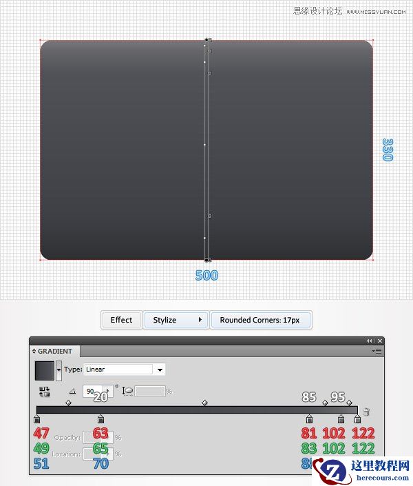 Illustrator绘制逼真的WACOM绘画板教程