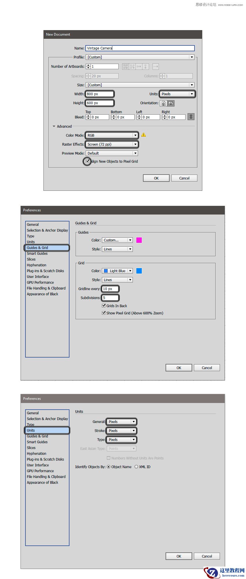 Illustrator绘制复古风格的相机图标