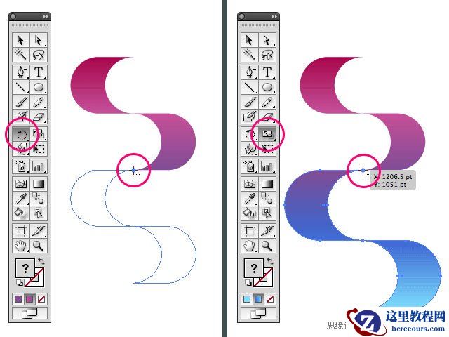 Illustrator实例教程：绘制精美渐变插画