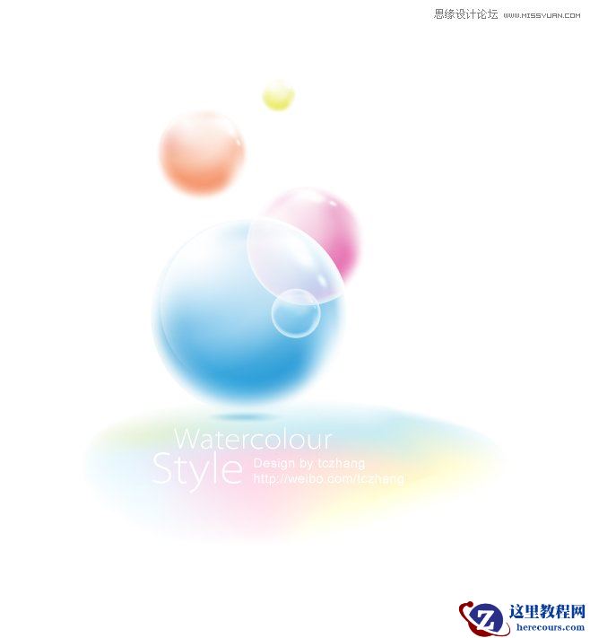 Illustrator制作梦幻朦胧气泡教程