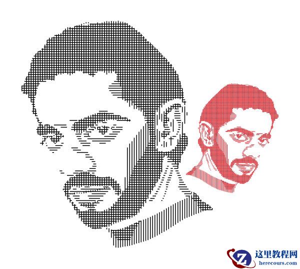 Illustrator教程:怎么样把照片做成抽象的线稿