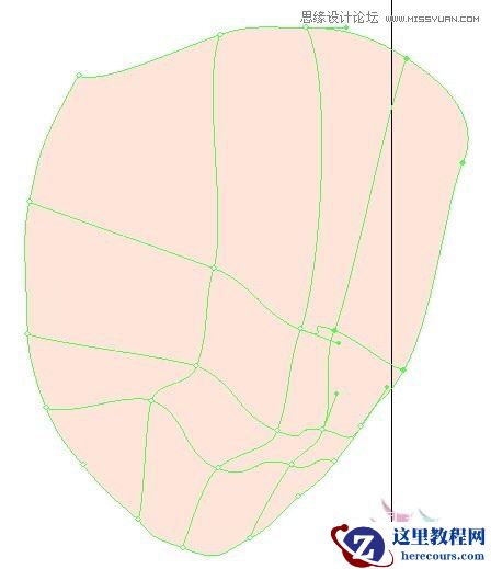 Illustrator网格工具绘制写实美女教程