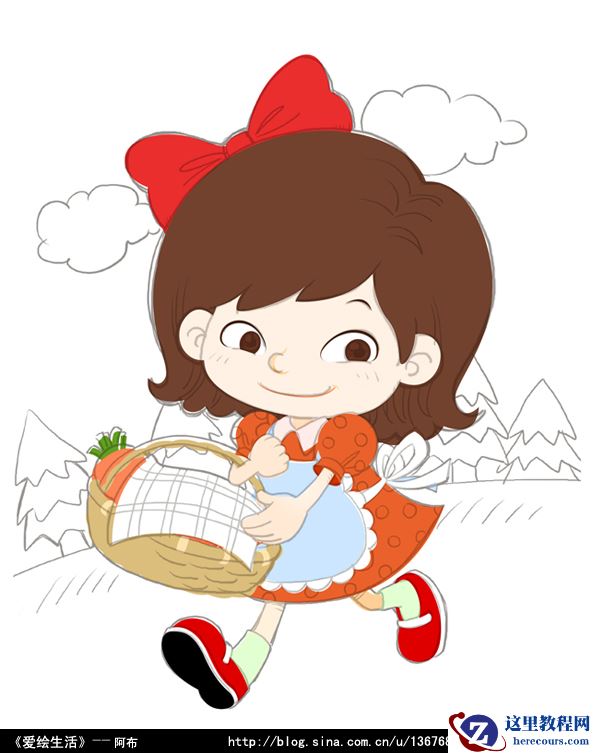 Illustrator绘制可爱类矢量插画技法