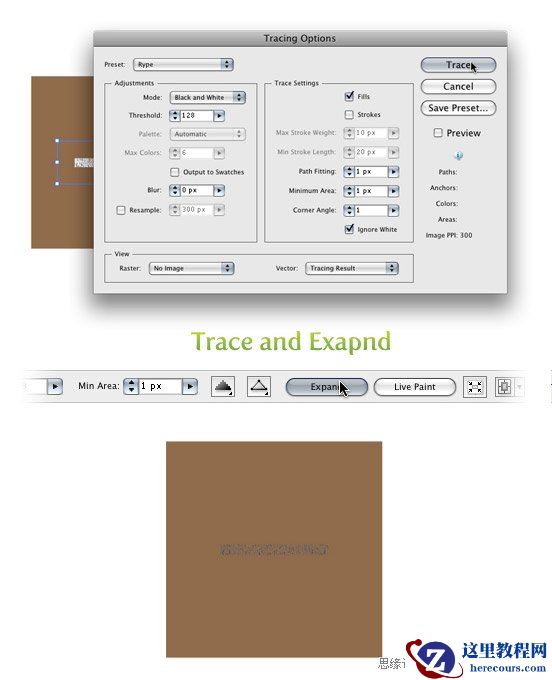 Illustrator创建木质颗粒纹理
