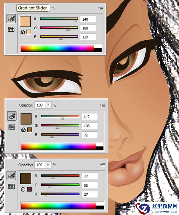 Illustrator绘制70年代的餐馆矢量插画教程