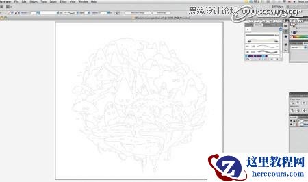 Illustrator绘制卡通风格插画场景