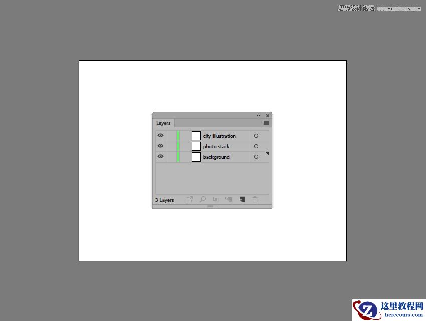 Illustrator绘制复古风格的城市黄金插画