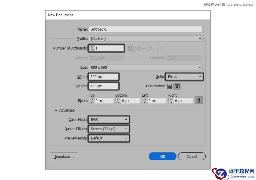 Illustrator绘制复古风格的邮票小插画