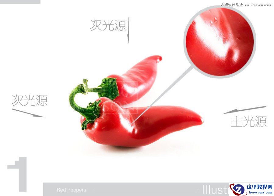 Illustrator CS5绘制逼真的红辣椒教程