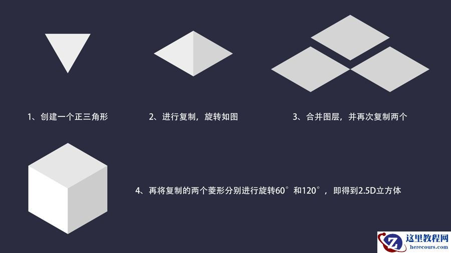 Illustrator快速制作2.5D插画教程