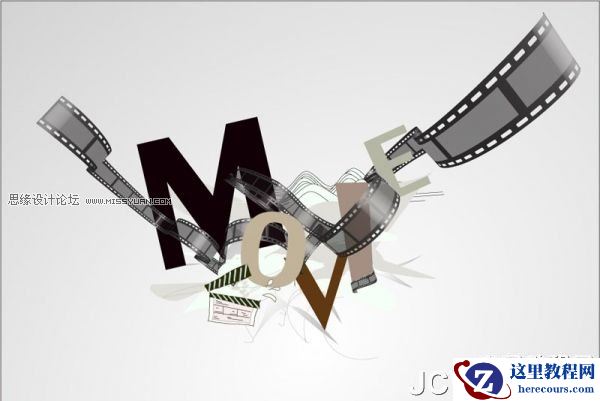 Illustrator实例教程:创建胶片缠绕海报效果