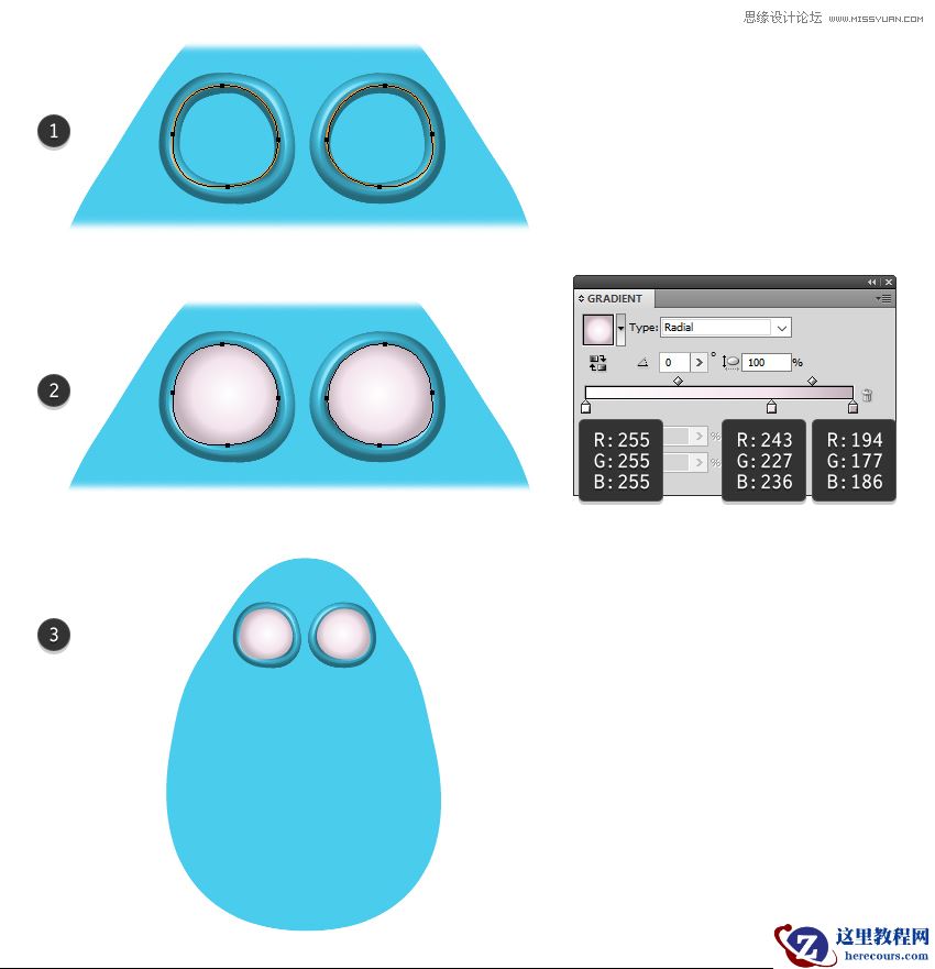Illustrator绘制卡通风格的糖果怪物