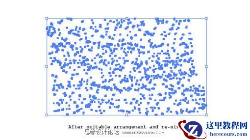 Illustrator制作彩色打印喷溅效果