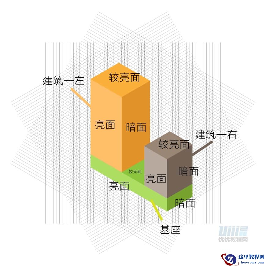 Illustrator绘制2.5D风格的游戏场景效果