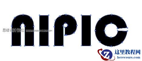 Illustrator制作质感的描边字