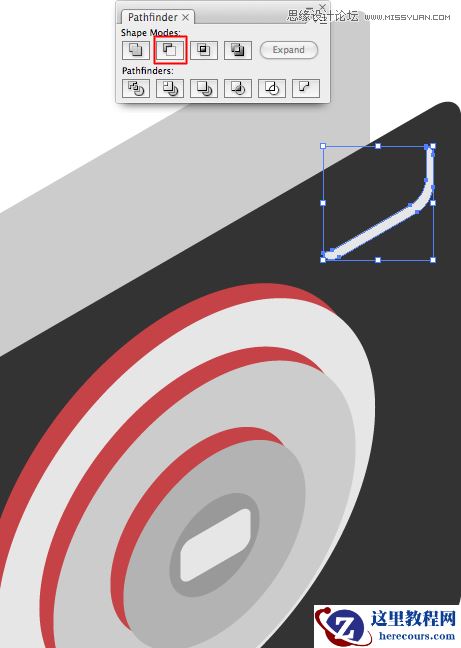 Illustrator绘制时尚的数码相机图标