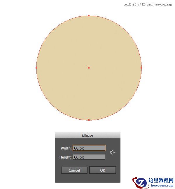 Illustrator制作扁平化动物卡通头像教程