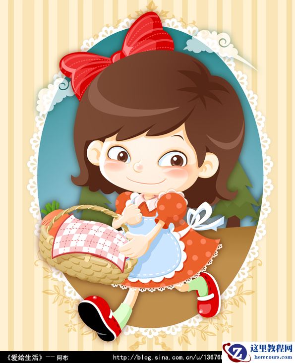 Illustrator绘制可爱类矢量插画技法