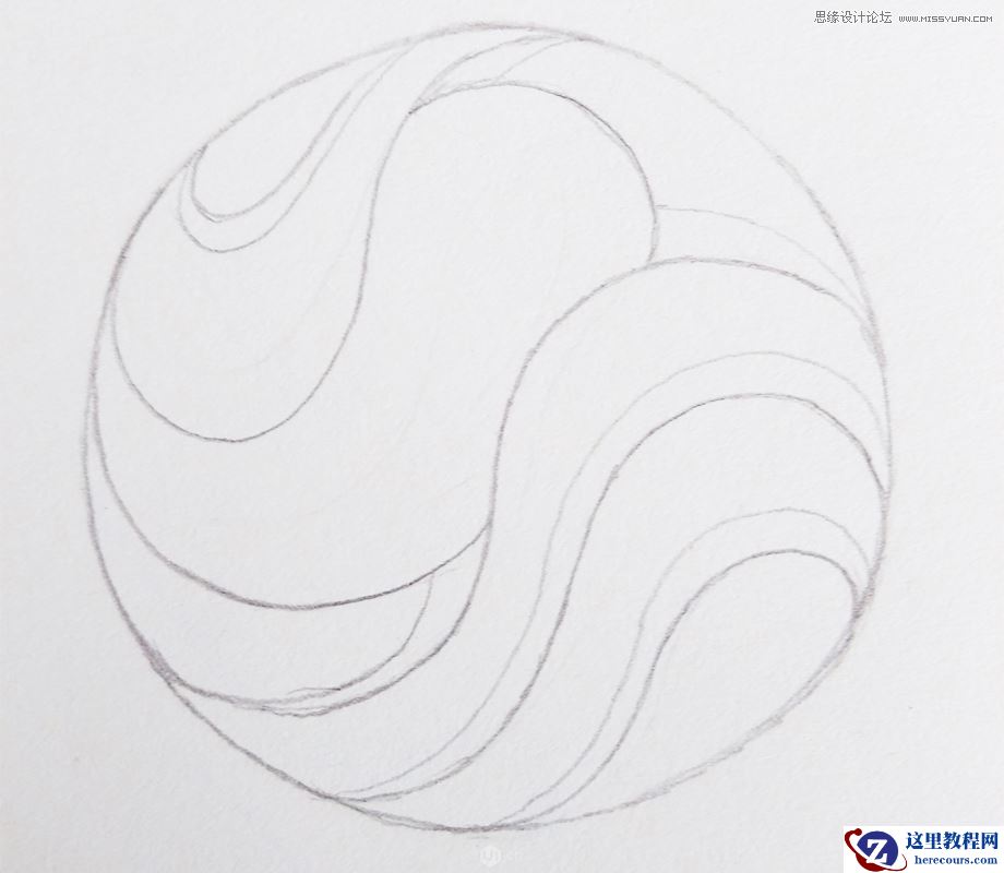 Illustrator绘制一个抽象立体感太极球