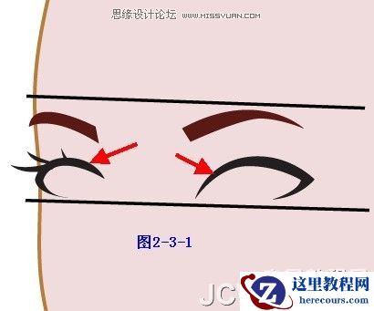 Illustrator插画人物系列之清纯美女的绘制