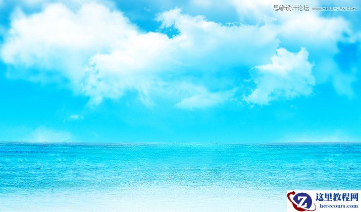 Illustrator绘制清爽夏季海边水珠3D字特效