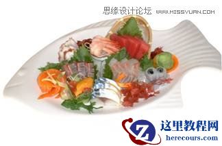 Illustrator巧用拼合透明度抠出盘子