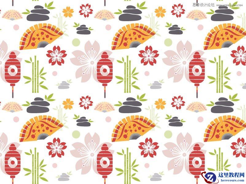 Illustrator制作精致无缝的纹理图案